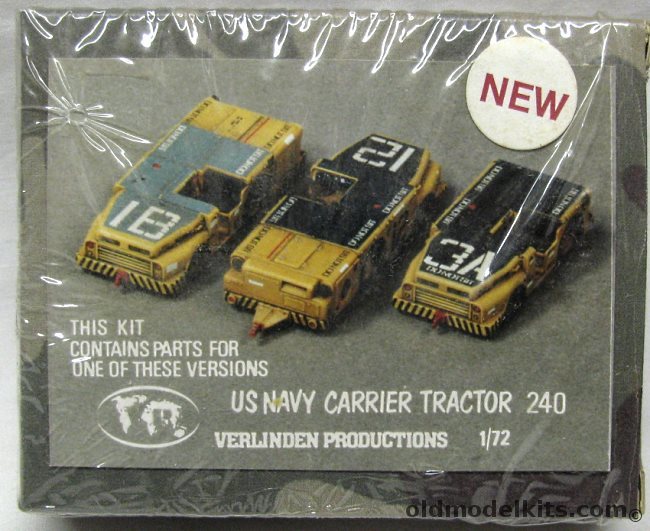 Verlinden 1/72 US Navy Carrier Tractor, 240 plastic model kit